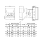 5 Sets JST ZH 1.5mm Pitch Wire-to-Wire Connector Kit 2P 3P 4P 5P 6P Male & Female Crimp Terminals Air Docking Plug