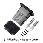 Fixed Base For Anderson Connector For Electric Vehicle Charging, PC Flame Retardant Shell, 50A 120A 175A Rated Current, 600V
