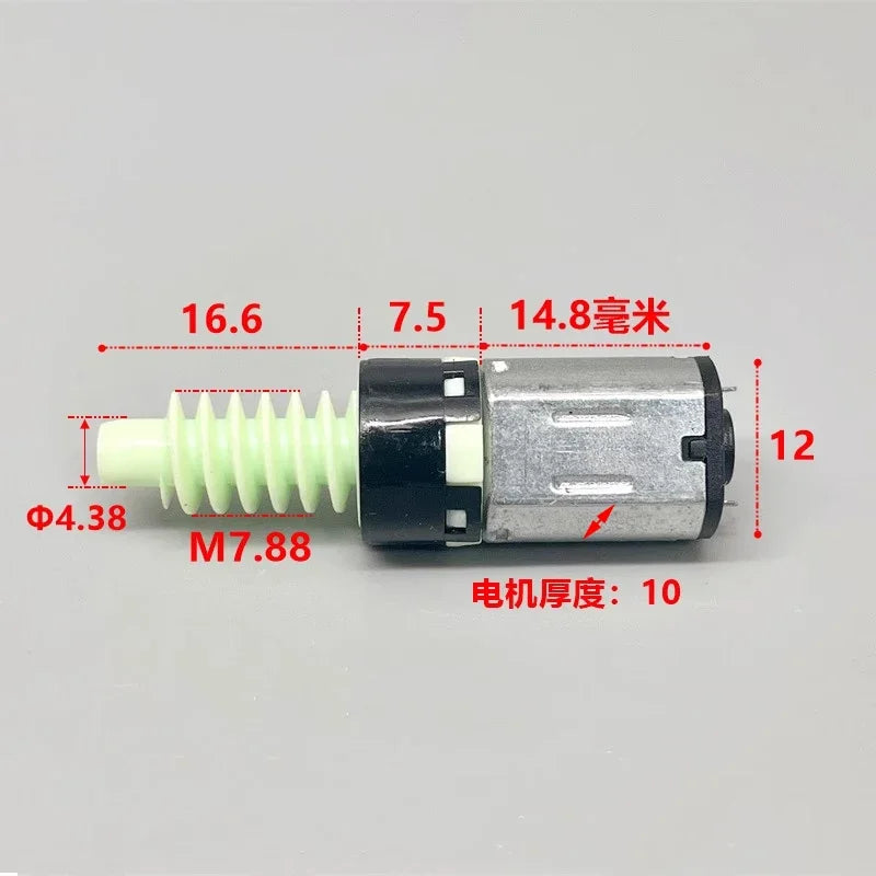 Mini N20 Planetary Gear Motor Worm Gear Shaft DC 3V 5V 6V 130RPM Micro 12mm Planetary Gearbox Reducer Motor DIY Phone Holder Toy