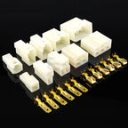 6.3MM 1/2/3/4/6/8/9/12/14/21 PIN Automotive Electrical Connector Cable Terminal Plug Kits Motorcycle For Ebike Car Terminal