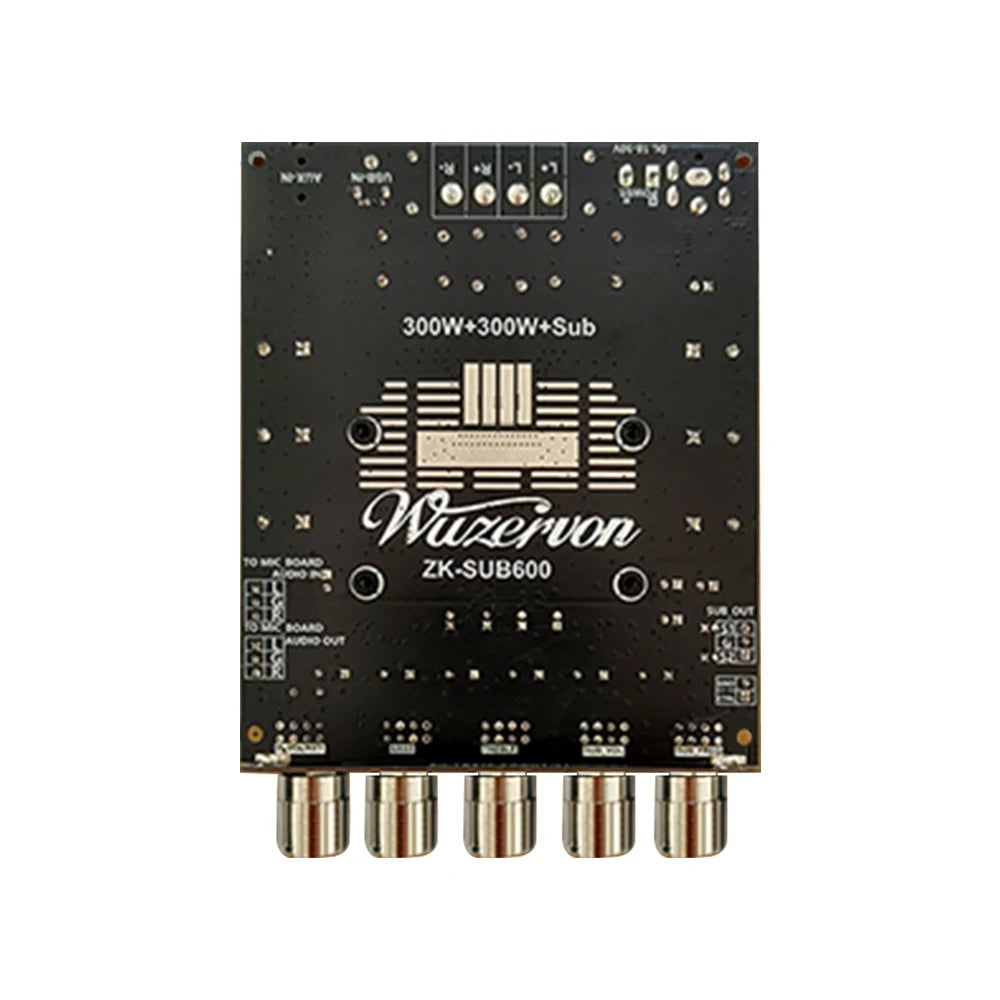 ZK-SUB600 BT Amplifier Board Module 2.0 Channel 300W+300W+Subwoofer Extension TPA3255 DC 18-50V with Subwoofer