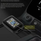 Car TPMS Cigarette Lighter Tire Pressure Monitoring System Alarm Tyre Air Pressure Meter Gauge Temperature Warning With 4 Sensor