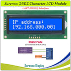 1602 162 16*2 Serial UART CMOS / RS232 Character LCD Module Display Screen LCM for Arduino Support Keyboard Blue Yellow Green