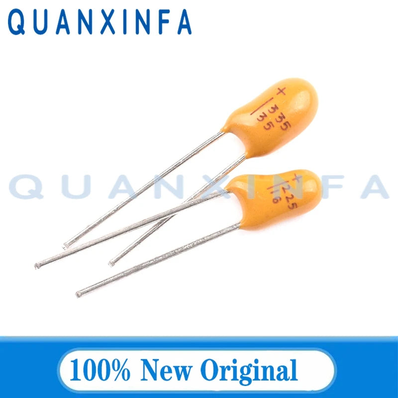 10PCS DIP Tantalum Capacitor 16v 25V 35V 50V 0.47UF 0.1UF 1UF 2.2UF 3.3UF 4.7UF 10UF 22UF 33UF 47UF 100UF 106 475 226 107 336