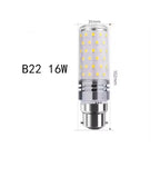 E27 B15 B22 E17 12W 16W 25W 40W LED Corn Light Bulb SMD2835 LED Bulb 110V-220V LEDs Candle Light Spotlight