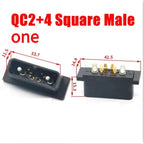 New QC2+0 Round Electric Plug  Lithium Socket for  500V Waterproof Male and Female Skateboards and Bicycles Energy Connector
