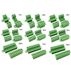 1Set 2EDGRKC Green Solderless Docking Screw Terminal Block 5.08MM PCB Plug-In Type 2EDG Connector for Electronics