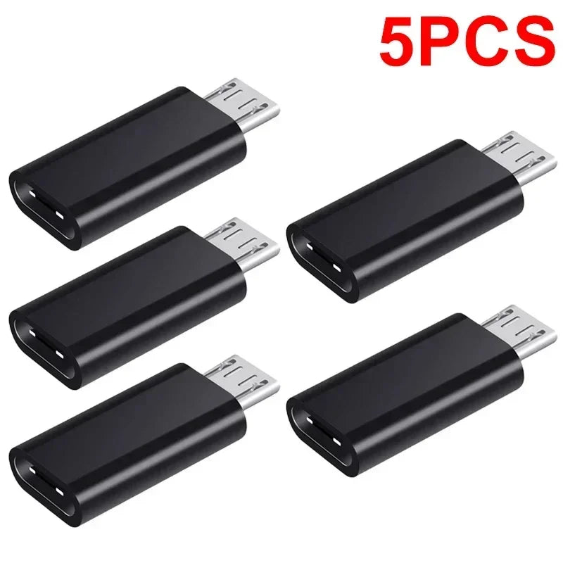 10-1Pcs Type C Male To Micro USB Female Adapter OTG Converter Micro-B To USB-C Connector Phone Charger Cable Adapter For Samsung