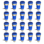 20PCS 4mm Banana Socket Connector 32A Insulated Female Jack 5 Colors Panel Mount Connector for Electrical Connection