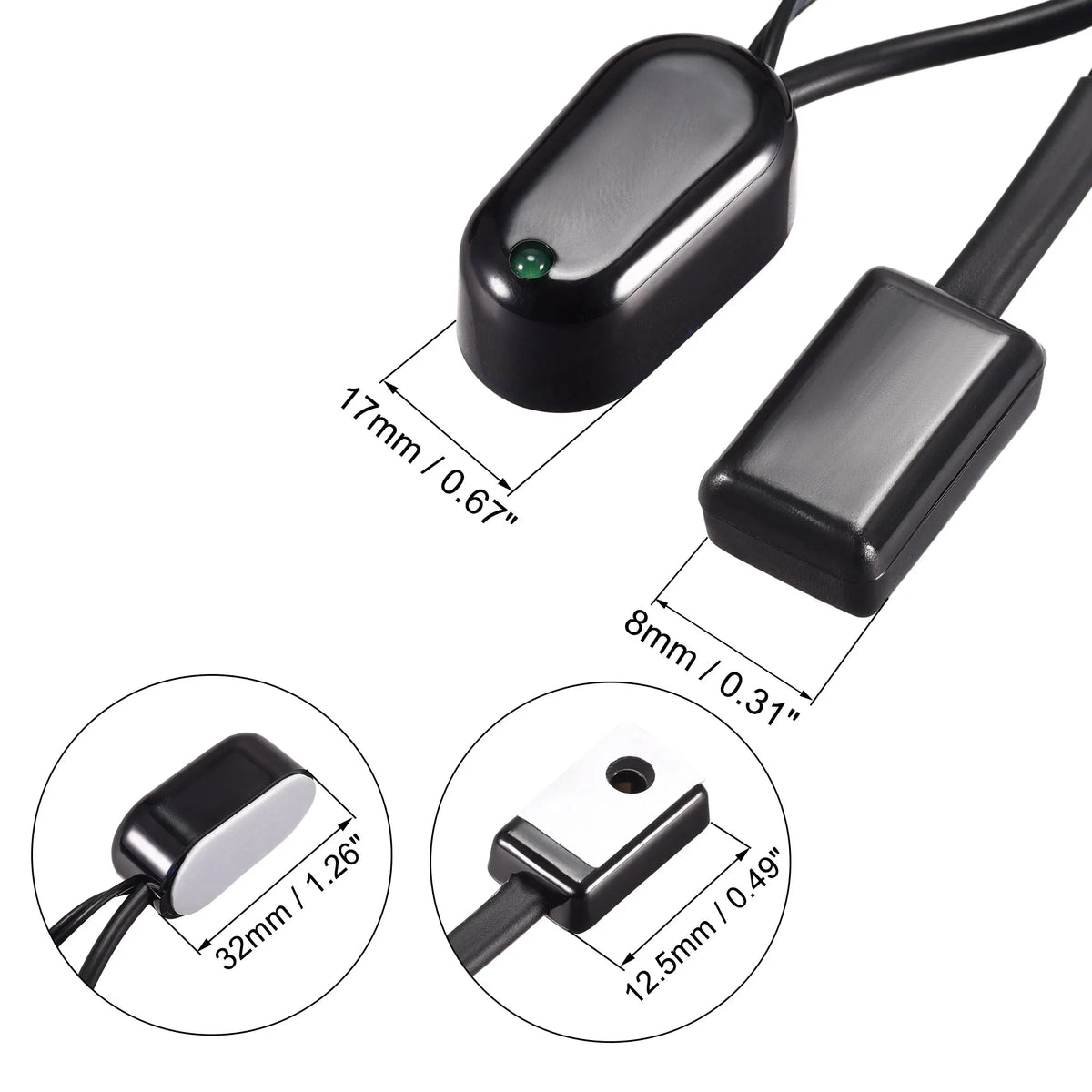 Uxcell Infrared IR Extender Cable Single Receiver and Emitter Repeater System USB Wire Adapter