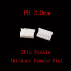 100Pcs PH 2.0mm Pitch 2/3/4/5 Pin JST Connector Plug Male Female Socket Shell Terminal Plastic Housing Header Wire Connectors