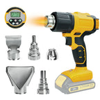 Cordless Heat Gun for Dewalt 20V Battery Hot Air Gun with LCD Digital Display for Shrink Wrapping & Tube Bending (No Battery)