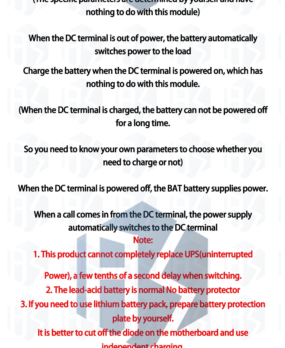 YX850 Power failure automatic switching standby battery lithium battery module 5V-48V universal emergency converter JY-850