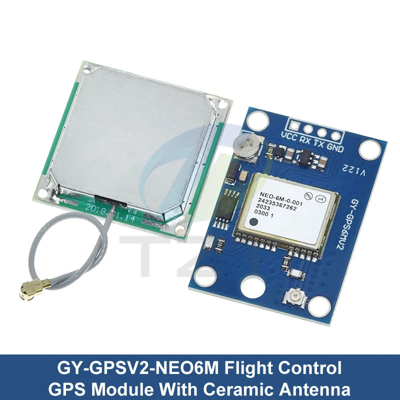 GREATZT 1PCS GY-NEO6MV2 new NEO-6M GPS Module NEO6MV2 with Flight Control EEPROM MWC APM2.5 large antenna for arduino