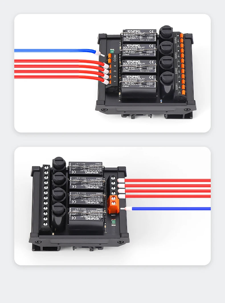 ENMG Solid State Relay Module 5-24V DC Solid State Non-Contact Relay Module DC Control AC/DC 220V Wide Voltage Constant Current