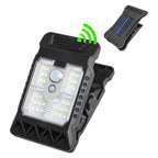 LED Solar Clip Light Portable Waterproof Body Sensor Solar Lamp Outdoor Courtyard Garden Lamp Patio Home Camping Wall Lights