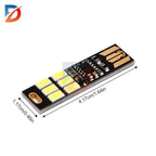 10/5/1PCS Mini 5730 USB Night Light 6 LED Light 5V Touch Sensor Dimmable for Power Bank Computer Laptop Book Reading Table Lamp