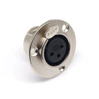 3/4/5pin Round Male/Female Metal XLR Speaker Panel mount socket Connector Adapter Audio Microphone Socket