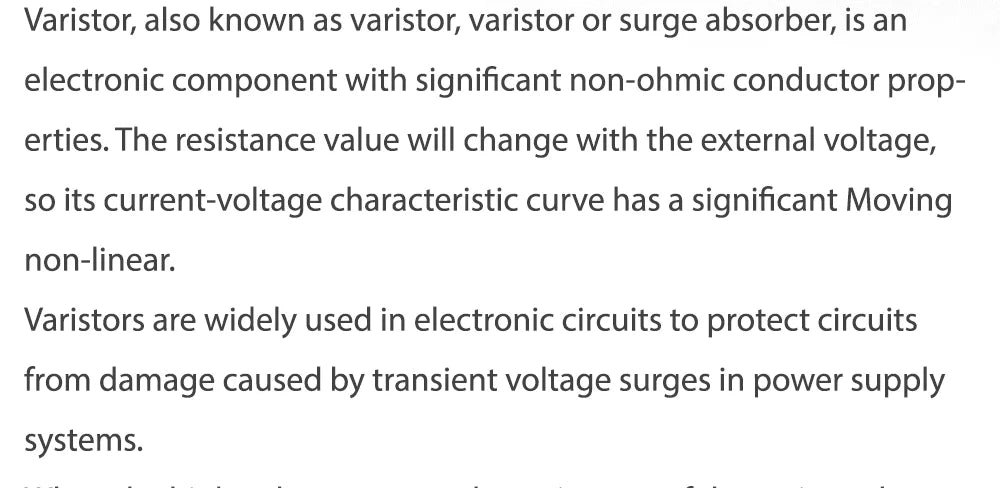 Generator Rectifier Resistor Varistor for brushless Generator Pressure Sensitive Diode XZ-1 MXG/(Y) VDR