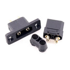 1PCS XT90E-M Male Headband Fixed Hole Large Current Model Aircraft Battery Connector Gold Plated Plug Battery Interface