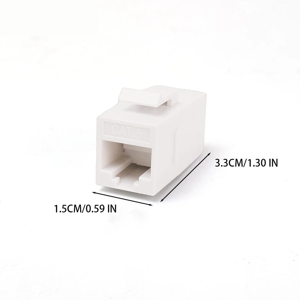 1-5Pcs Colorful RJ45 Cat6 Straight-Through Keystone Module Extender Adapter Couplers Plug CAT6 Inline Coupler Keystone Jack Plug