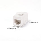 1-5Pcs Colorful RJ45 Cat6 Straight-Through Keystone Module Extender Adapter Couplers Plug CAT6 Inline Coupler Keystone Jack Plug