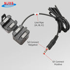 NJXSE OPCT35AGL Clamp Current Transformer 100A 200A 300A 400A 500A 600A / 1V 333mV 40mA 50mA Split Core CT with 3.5mm Jack