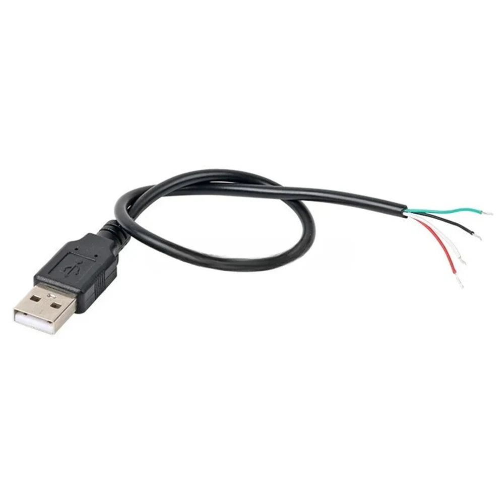 1/2/5PCS DIY USB Power Supply Cable 30cm USB 2.0 A Female Male 2/4 Pin Wire Jack Charger 5V Charging Cord Extension Connector