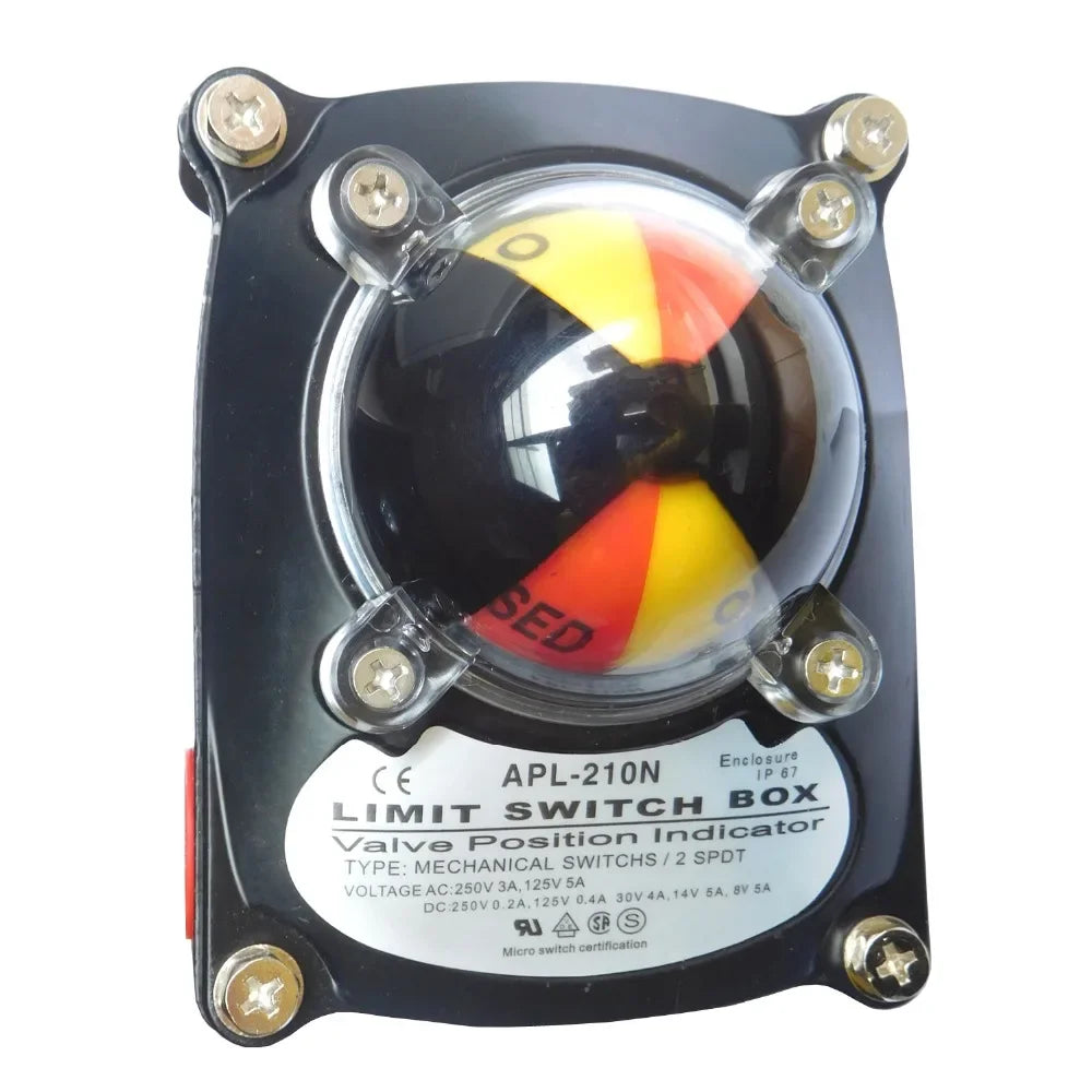 APL-210N IP67 2SPDT Enclosure Mechanical Micro Limit Switch Valve Position Indicator 125V/5A 250V/3A for Pneumatic Actuator