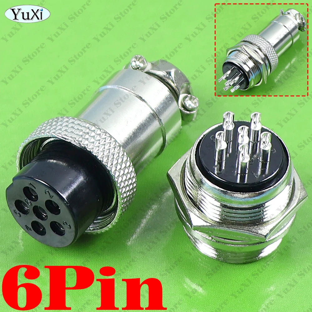 1-10Pcs GX20 Aviation Connector 2/3/4/5/6/7/8/9/10/12P Fixed Terminal Block Mobile Docking Type Cable Wire Connector Female Male