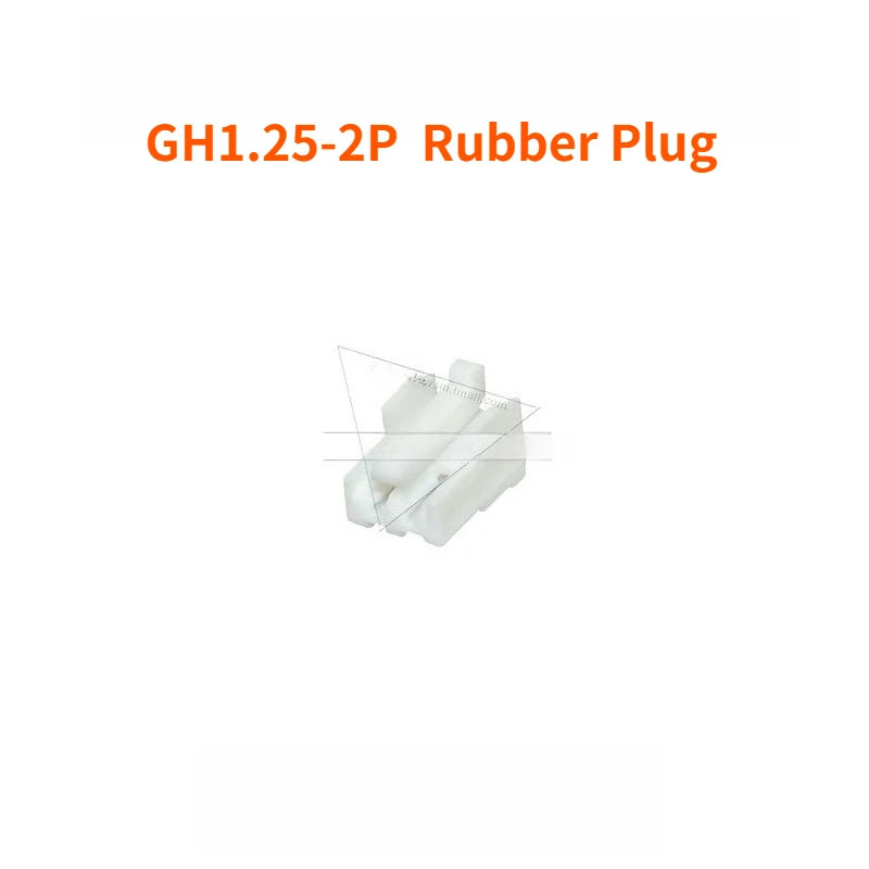 100PCS   GH1.25 Locking Connector with Buckle  2 3 4 5 6 8p Horizontal/vertical Mounting  Rubber Shell  Terminal