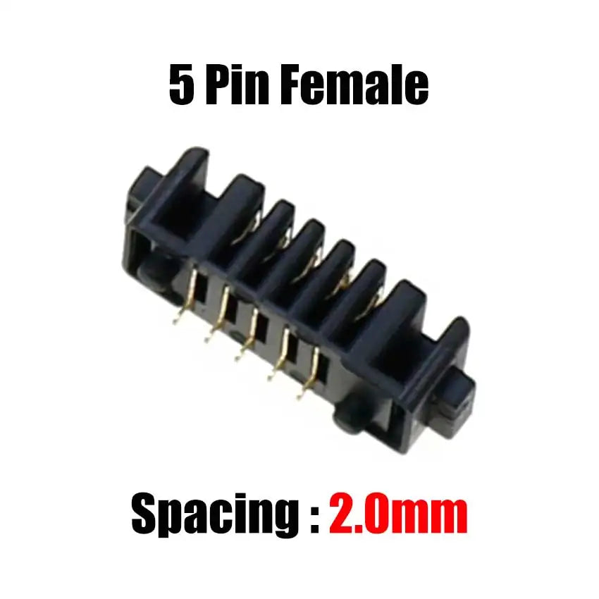 Cltgxdd 10pcs Blade Battery Connector 2.0mm 2.5mm Pitch 4 5 6 7 8 9 10 Pin Plug Male Female Socket PCB Solder Header Receptacle