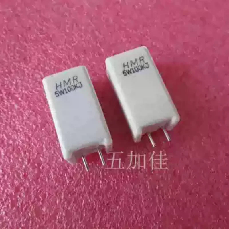 10-100pcs HMR 5W 100K 5% imported ceramic cement resistor