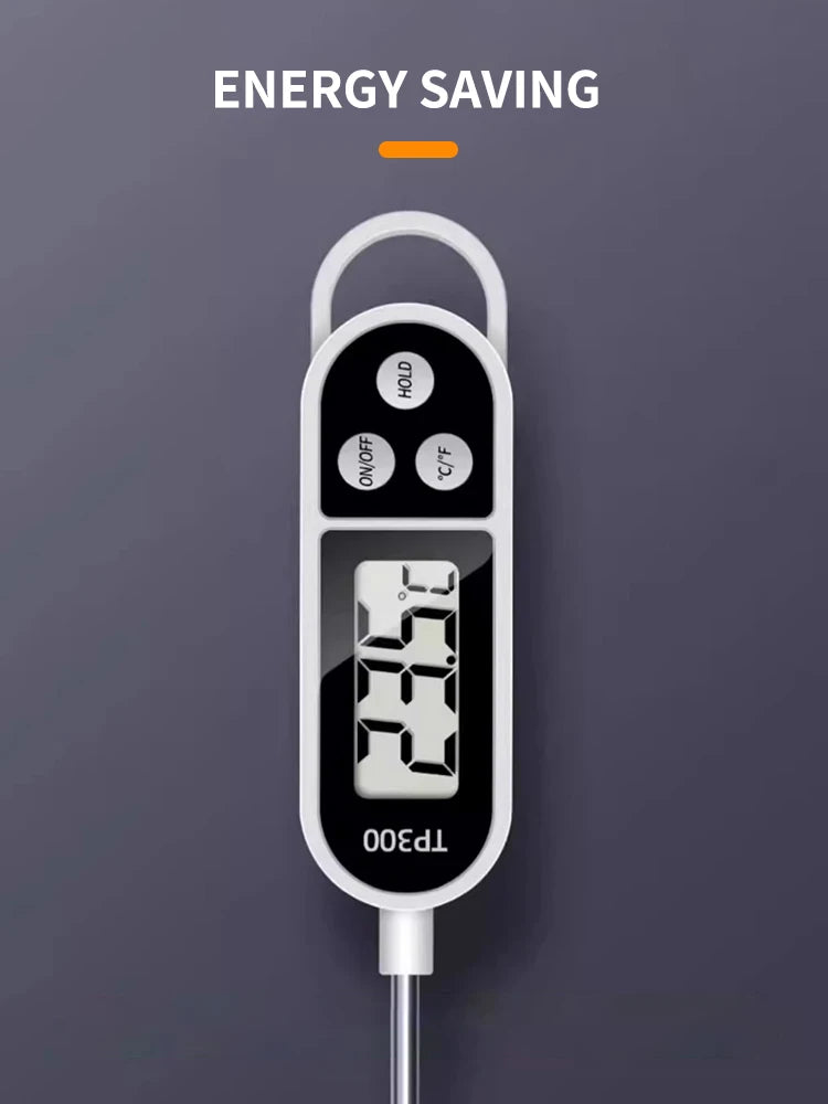 Stainless steel probe cooking food, barbecue stove, water, milk, oil, liquid meat, digital kitchen thermometer kitchen tools
