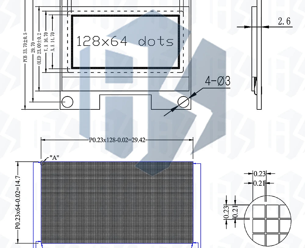 1.3 inch oled IIC Serial White OLED Display Module 128X64 I2C SSD1306 12864 LCD Screen Board VDD GND SCK SDA for Arduino