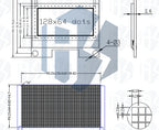 1.3 inch oled IIC Serial White OLED Display Module 128X64 I2C SSD1306 12864 LCD Screen Board VDD GND SCK SDA for Arduino