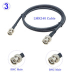 LMR240 Cable BNC Male Plug to N Male/N Female Jack Connector 50 Ohm 50-4 Pigtail RF Coaxial Jumper 4G 5G LTE Extension Cord