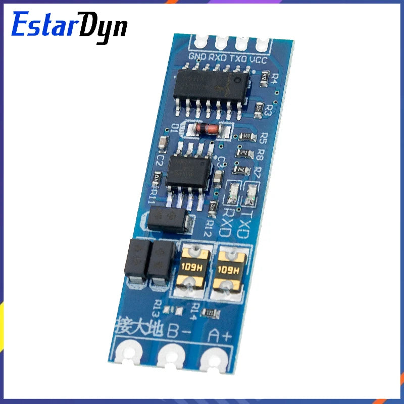 Industrial TTL to RS485 Converter Auto Flow Control Module UART Level Shifter 3.3V/5V Dual Power Stable Signal Conversion