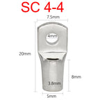 SC 1.5-120mm2 SC1.5/2.5/4/6/10/16/25/35/50/70/95/120 Copper Battery Bolt Screw Hole Ring Connector Wire Cable Lug Crimp Terminal