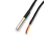 5Pcs DS18B20 Temperature 2M Sensor Waterproof Temperature Sensor with Digital Thermal Stainless Steel Tube Probe for Arduino
