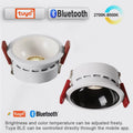 3CCT Tuya Bluetooth/Zigbee Matter Recessed Smart LED Anti Glare Downlight Lamp 7W-20W Spot Light Fixtures Indoor Home Lighting