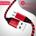 Nylon Braided Wire Charger Cable Micro USB Cable Date Sync 2A Fast Charging For Samsung A3/A5/A7A Huawei Android Mobile Phone