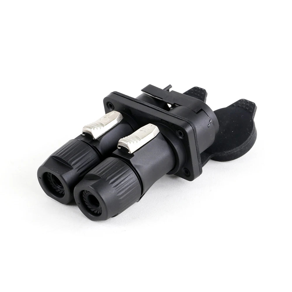 Waterproof True Locking 3Pin Powercon Male/Female Plug Connector In&Output NAC3FX-WP Coupler Panel Mount Chassis Socket Adapter