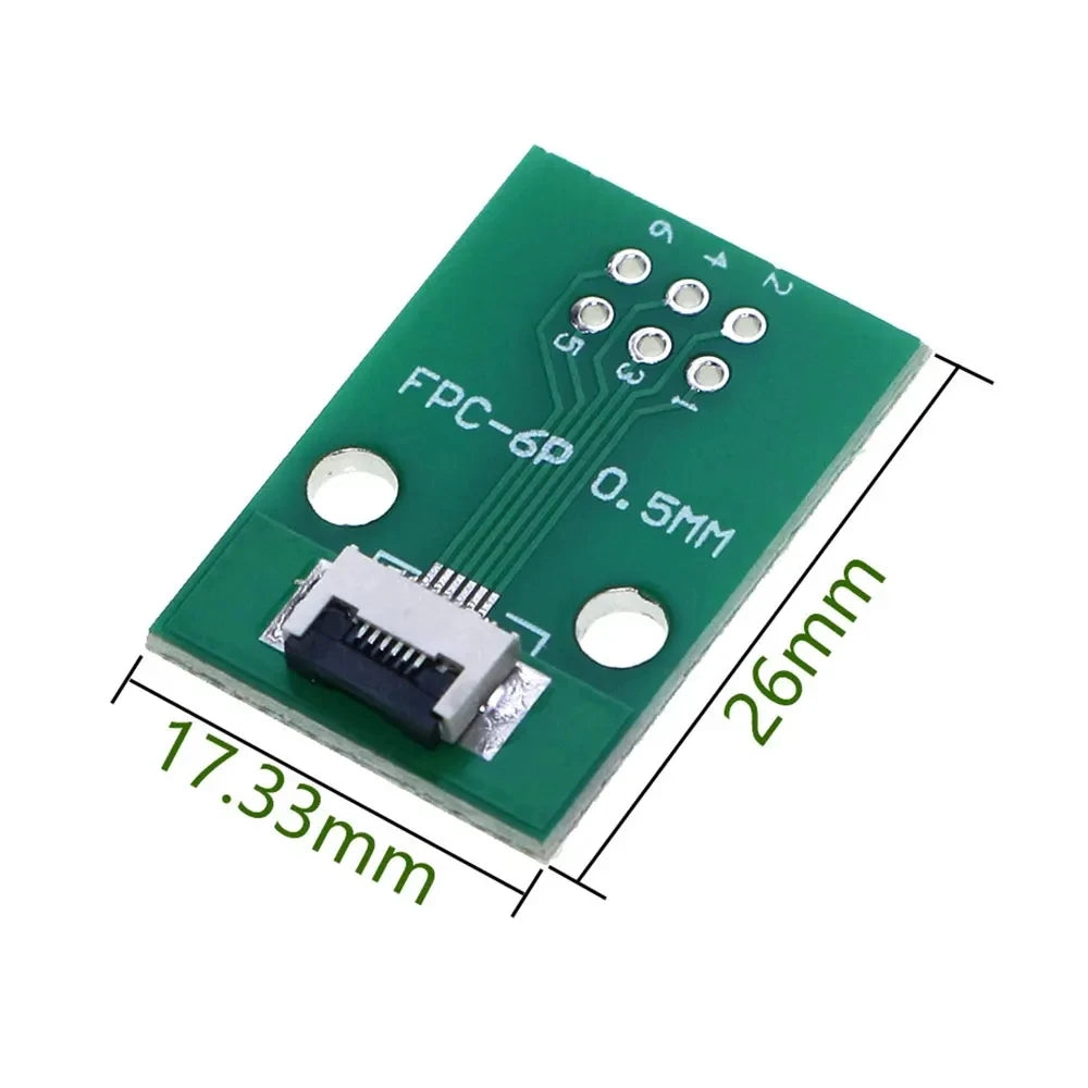 FPC FFC Flexible Cable Adapter Board 0.5mm Pitch Connector SMT to 2.54mm 4P/6P/8P/10P/12P/14P/15P/16P/18P/20P/22P/24P/26P/30P