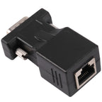 Highly Recommended-VGA Extender Male To LAN CAT5 CAT6 RJ45 Network Cable Adapter