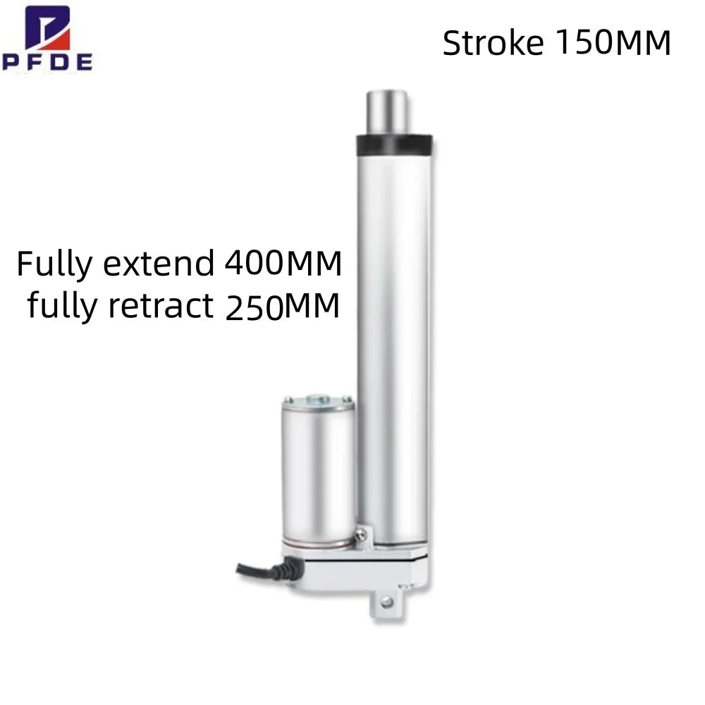 NEW Electric Linear Actuator 200mm 150mm100MM 12V/24V DC Motor Stroke Linear Motor Controller 100/150/200/300/500/700/900/1000N