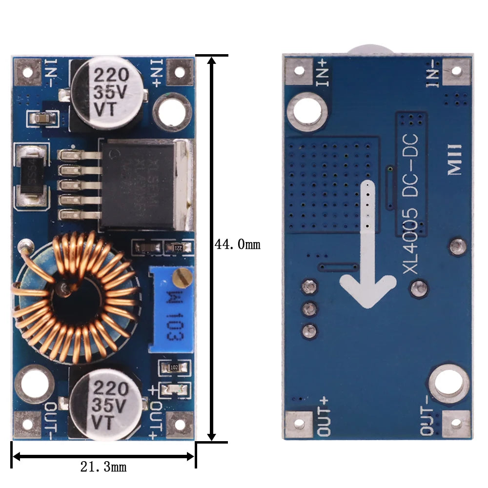 XL4005 XL4015 DSN5000 Beyond LM2596 5A Max DC-DC Step Down Adjustable Power Supply Electronic Module Large Current Large Power