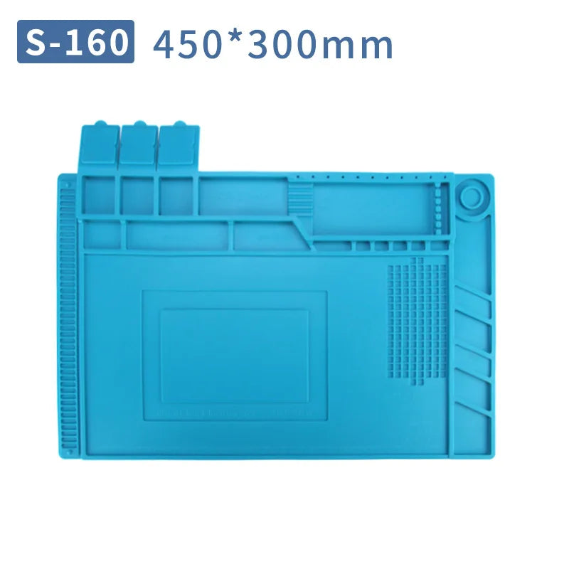 Antistatic ESD Soldering Mat For Bga Rework Station Large Ipad Repair Heat Insulation Mat Pad Small Silicon Mat Thick Soldering