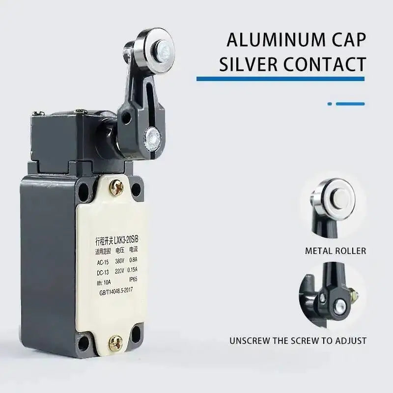 LXK3-20 Limit Switch 10A Rotary Reset Momentary Adjustable Roller Mini Electrical Power Travel Switches NO NC