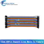 40PIN Dupont Line Male To Male Female To Female Male To Female Jumper Wire Cable 10cm 15cm 20cm 30cm 40cm for Arduino DIY KIT